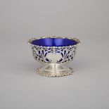 English Silver Pierced Bowl, Josiah Williams & Co, London, 1934, height 2.8 in — 7 cm, diameter 4.9