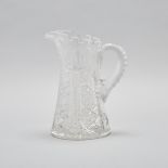 Roden Cut Glass Water Jug, c.1910, height 9.4 in — 24 cm