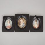 Three Continental School Portrait Miniatures, c.1900, MARIE LOUISE - DUCHESS OF PARMA, AMALIE VON SC