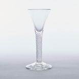 English Air Twist Stemmed Wine Glass, c.1750, height 6.5 in — 16.4 cm