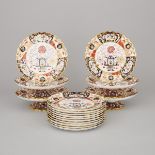 Copeland Spode Japan Pattern Dessert Service, c.1900, plates diameter 8.2 in — 20.8 cm (16 Pieces)