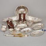 Group of Mainly Continental Silver, 20th century, largest dish length 12.7 in — 32.3 cm (65 Pieces)