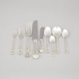 Canadian Silver ‘Gadroon’ Pattern Flatware Service, Henry Birks & Sons, Montreal, Que., 20th century