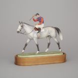 Royal Worcester Equestrian Figure ‘The Winner’, Doris Lindner, 20th century, height 10.2 in — 26 cm