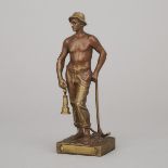 Adrien Étienne Gaudez (French, 1845–1902), MINEUR (MINER), height 6.9 in — 17.5 cm