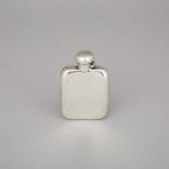 English Silver Spirit Flask, Williams Ltd., Birmingham, 1908, height 4.8 in — 12.3 cm