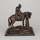 After Emile Coriolan Hippolyte Guillemin (French, 1841–1907), MOUNTED ARAB AND HIS ATTENDANT, 17 x 1