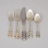 American Silver ‘Grande Baroque’ Pattern Flatware, Wallace Silversmiths, Wallingford, Ct., 20th cent