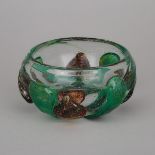 Shirley Cloete (South African, 1921-2020), Glass Bowl, 1979, height 3.5 in — 9 cm, diameter 7 in — 1