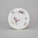 Bow Polychrome Decorated Small Plate, c.1765, diameter 6.7 in — 17 cm
