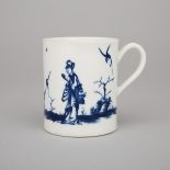 Worcester 'Walk in the Garden' Pattern Mug, c.1765, height 3.3 in — 8.5 cm