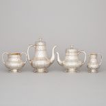 Victorian Silver Tea and Coffee Service, John Samuel Hunt for Hunt & Roskell, London, 1863, coffee p