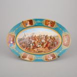 'Sèvres' Oval Platter, c.1900, length 17.8 in — 45.2 cm