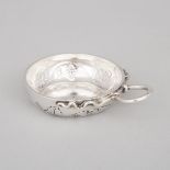 French Silver Wine Taster, late 18th century, width 4.3 in — 10.8 cm