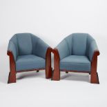 Pair of Lounge Chairs by Michael Graves for Sunar Hauserman, c.1980, 29.5 x 34 x 31 in — 74.9 x 86.4