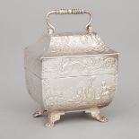 Dutch Silver Small Casket, Schoonhoven, 1911, length 2.7 in — 6.8 cm