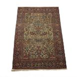 Ispahan Prayer Rug, Persian, c.1900, 6 ft 5 ins X 4 ft 4 ins — 2 m X 1.3 m