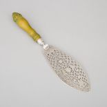 George III Silver Fish Slice, Hester Bateman, London, 1782, length 12.3 in — 31.3 cm