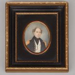 Portrait Miniature of Major-General William Roy F.R.S., F.S.A., F.R.S.E. (Scottish, 1746-1790), pane