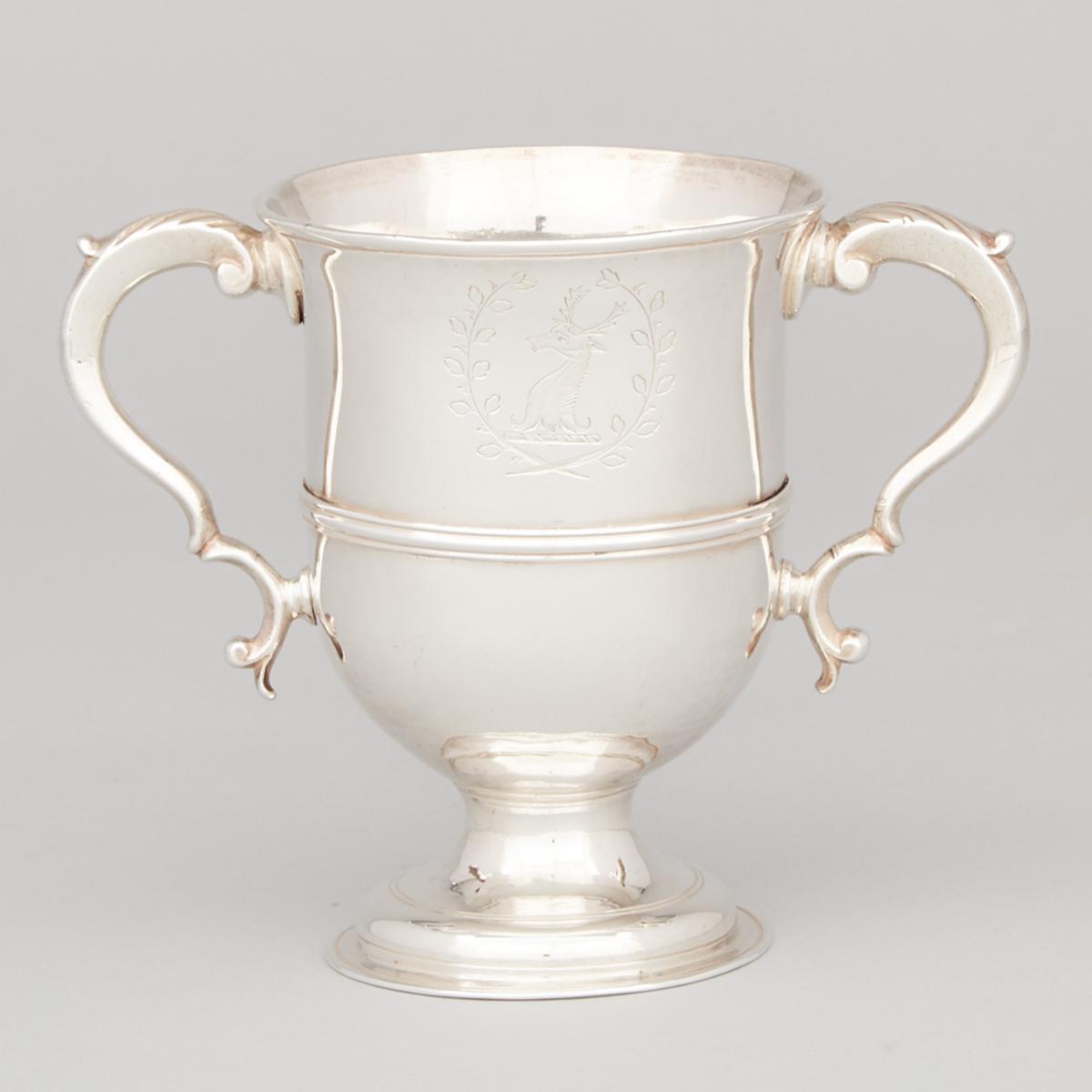 George III Silver Two-Handled Cup, John King, London, 1773, height 5.4 in — 13.8 cm