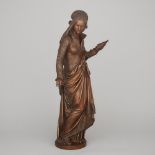 Albert Carrier-Belleuse (French, 1824-1887), LA FILEUSE, height 27.5 in — 69.9 cm