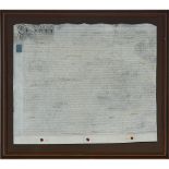 George III Indenture, 1771, 38 x 43.75 in — 96.5 x 111.1 cm