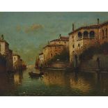 Bouvard (19th/20th Century), VENETIAN BACKWATER, Oil on canvas; signed “BouvarD” lower left, 21 x 26