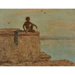 Marius Alexander Jacques Bauer (1867-1932), BOY OF BENARES, Oil on canvas; signed lower left, titled