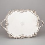 Edwardian Silver Two-Handled Serving Tray, Thomas Bradbury & Sons, London, 1902, length 27.6 in — 70