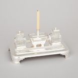 Victorian Silver Inkstand, Edward, Edward, John & William Barnard, London, 1840, length 10 in — 25.3