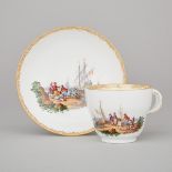 Meissen Cup and Saucer, 19th century, saucer diameter 5.4 in — 13.6 cm