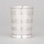 George III Silver Beaker, Henry Chawner, London, 1788, height 3.9 in — 10 cm