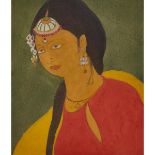 Abdur Rahman Chughtai (1897-1975), BRIDAL DREAMS, Watercolour and pencil on thick paper; certified a