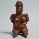 Jalisco Pottery Figural Vessel, 250-100 B.C., height 12 in — 30.5 cm