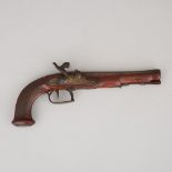 Belgian Percussion Cap Target Pistol,c.1830, length 13.7 in — 34.8 cm