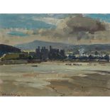 Edward Seago (1910-1974), CONWAY CASTLE - NORTH WALES, 1950, Oil on masonite; signed and dated 50 lo