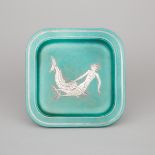 Gustavsberg 'Argenta' Square Dish, Wilhelm Kåge, c.1950, width 11.6 in — 29.5 cm