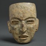 Teotihuacan Stone Mask, Valley of Mexico, Classic Period, 450-650 A.D., 8.5 x 6.5 in — 21.6 x 16.5 c