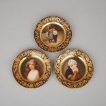 Three 'Vienna' Small Cabinet Plates, early 20th century, diameter 6.9 in — 17.5 cm (3 Pieces)