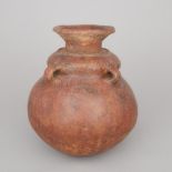 Carchi-Narino Pottery Jug, 800-1200 A.D., height 11 in — 27.9 cm