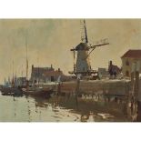 Edward Seago (1910-1974), THE WINDMILL, ZIERIKZEE, Oil on masonite; signed lower left and titled fai