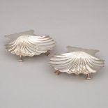 Pair of George II Silver Butter Shells, Elizabeth Hartley, London, 1753, width 5 in — 12.8 cm (2 Pie