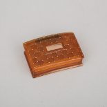 Regency Tortoiseshell and Pink Gold Snuff Box, early 19th century, 2.5 x 1.73 in — 6.4 x 4.4 cm