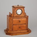 Austrian Biedermeier Pear Wood Watch Stand, early 19th century, height 10.8 in — 27.5 cm