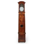 French Empire Mahogany Morbier Tall case Clock, 19th century, height 96 in — 243.8 cm