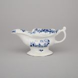Worcester 'Sinking Boat Fisherman' Sauce Boat, c.1755, length 6.3 in — 16 cm