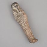 Egyptian Limestone Shabti for a Man, Late Dynasty XVIII , c.1330 B.C., height 6.6 in — 16.8 cm