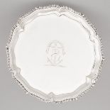 George III Silver Shaped Circular Salver, John Carter II, London, 1769, diameter 8.1 in — 20.5 cm