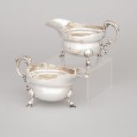 Assembled Pair of George II Silver Sauce Boats, Francis Nelme and Gabriel Sleath, London, 1735 and 1