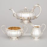 George IV Silver Tea Service, William Easterbrook, London, 1820/21 (3 Pieces)